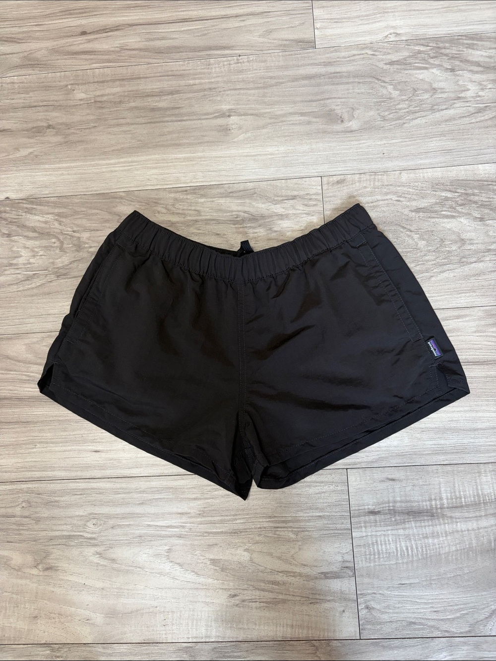 Patagonia Black Women's Athletic Shorts with Elastic Waist
